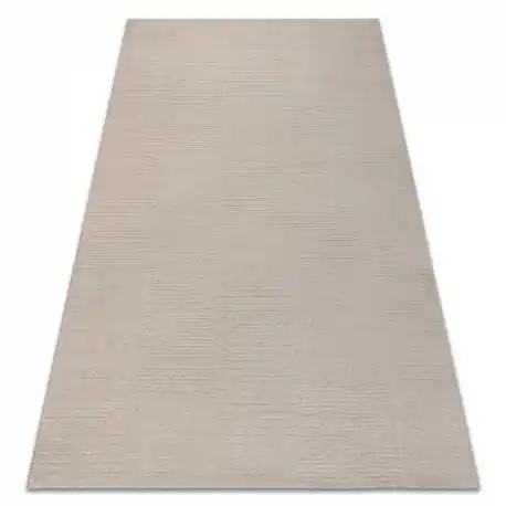 Dywan TEXTURA 488.22.LA110 wełniany OSTA - Linie, geometryczny strukturalny szary / beż Szybka wysyłka
