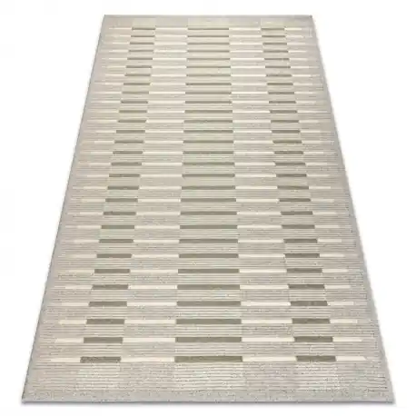 Bezpieczne zakupy Dywan FLUX 461.124.SA400 wełniany OSTA - Geometryczny, strukturalny, loftowy szary / zielony