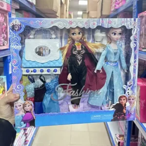Zestaw 2 lalki Fashion Frozen z akcesoriami i ubraniami Promocja