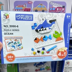 Sprawdź teraz Klocki Mozaika Toy Bricks Puzzle Ocean 98+ el. DIY 4w1 KST