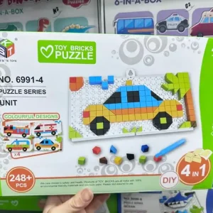 Klocki Toy Bricks Puzzle 248 el. Mozaika Pojazdy 4w1 4+ Promocja