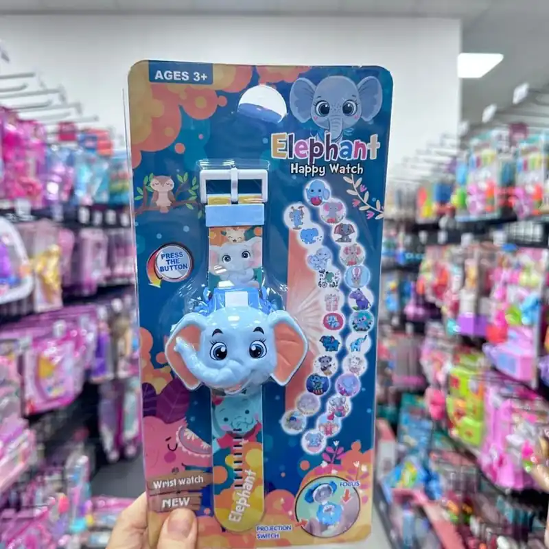Zegarek projekcyjny Elephant Happy Watch dla dzieci, motyw słonika Hit cenowy