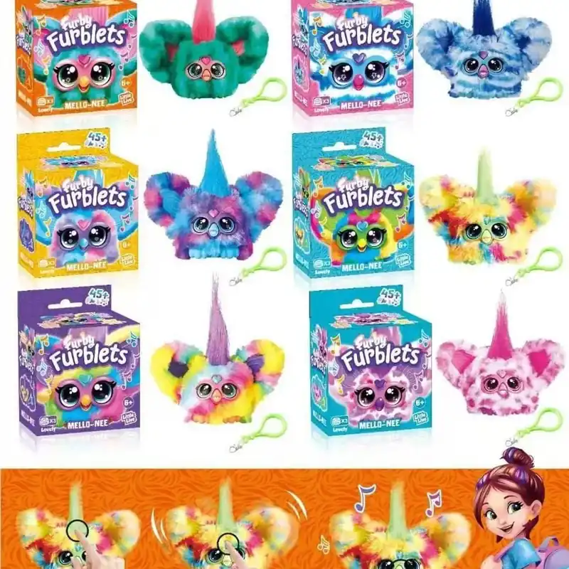Tani Furby Furblets pluszowa interaktywna zabawka z brelokiem mix