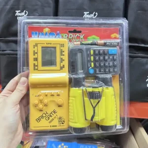 Zestaw Brick Game z kalkulatorem i lornetką, żółty, 9999 in 1 Niska cena