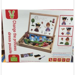 Zabawka magnetyczna księżniczka zmiana stroju puzzle drewniane Nie przegap