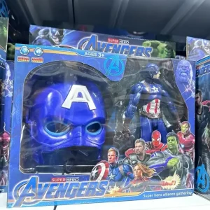 Zestaw Figurka Kapitan Ameryka i Maska Avengers - Światło i Dźwięk Szybka dostawa