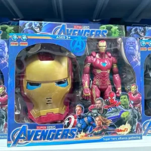 Tani Interaktywny Zestaw Figurka Iron Man i Maska Avengers, Światło/Dźwięk