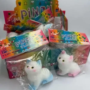 Taniej Zabawka Squeeze Pinch Family kotki miękkie 12 szt - gniotki flokowane