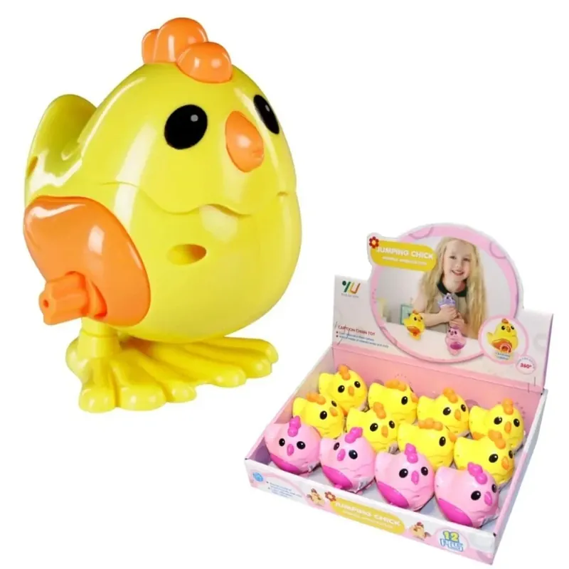 Wyjątkowa oferta Nakręcana Zabawka Jumping Chick - Skaczący Kurczak, 24 szt.