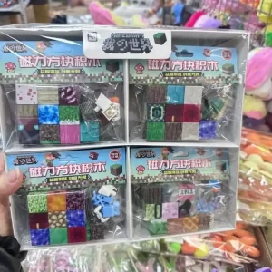 Zestaw Klocki Magnetyczne Minedraft Kostki 12 szt Bestseller