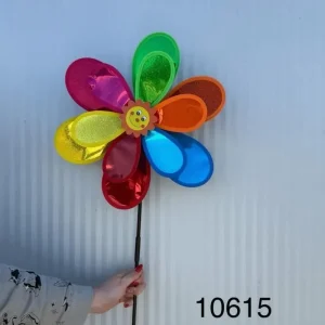 Wiatraczek Ogrodowy Kolorowy Kwiatek z Buźką - 12 szt. Oferta