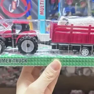 Wybór klientów Czerwony Traktor z Przyczepą i Zwierzęciem Farmer Truck PK14190