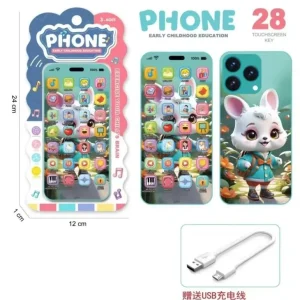 Telefon edukacyjny Phone Early Childhood 24cm Królik 28 funkcji 6szt Oferta limitowana
