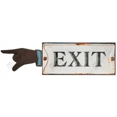 Premium Metalowe Tabliczki Belldeco EXIT