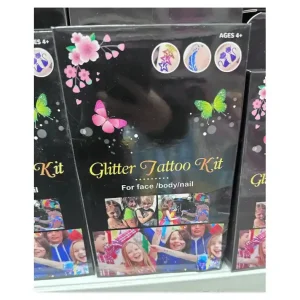 Zestaw tatuaży brokatowych Glitter Tattoo Kit 12 szt Rabat