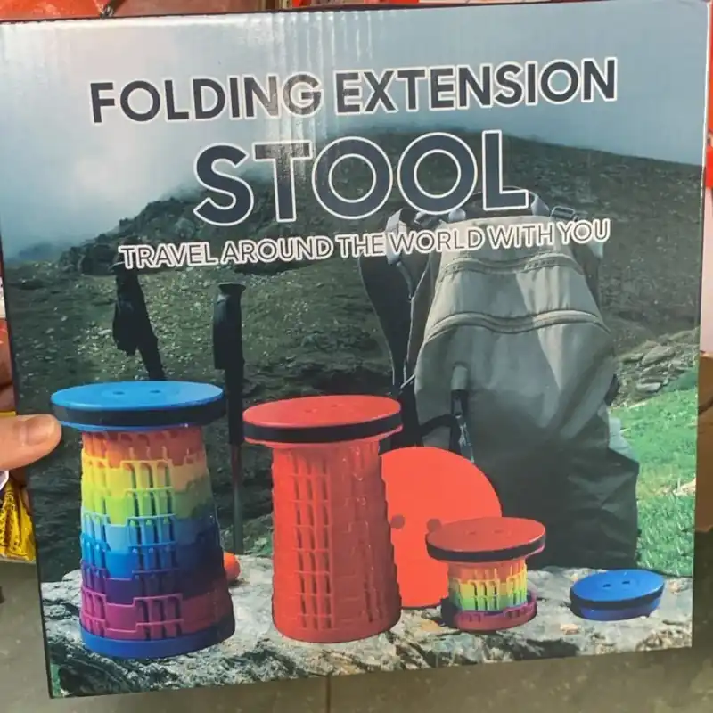 Nie przegap Składany taboret teleskopowy Folding Extension Stool Travel Mix