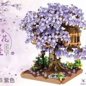 Tylko do końca tygodnia Zabawki Klocki Drzewo Wiśniowe Sakura Fioletowe 32076