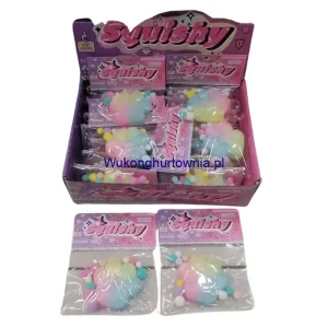 Zabawka Squishy Gniotki Łapki Pastelowe z Pomponami 20 szt. Bezpieczne zakupy