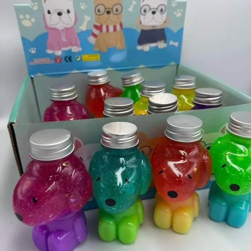 Zabawki Slime Crystal Mud Pieski z Brokatem 12 szt. Obniżka ceny
