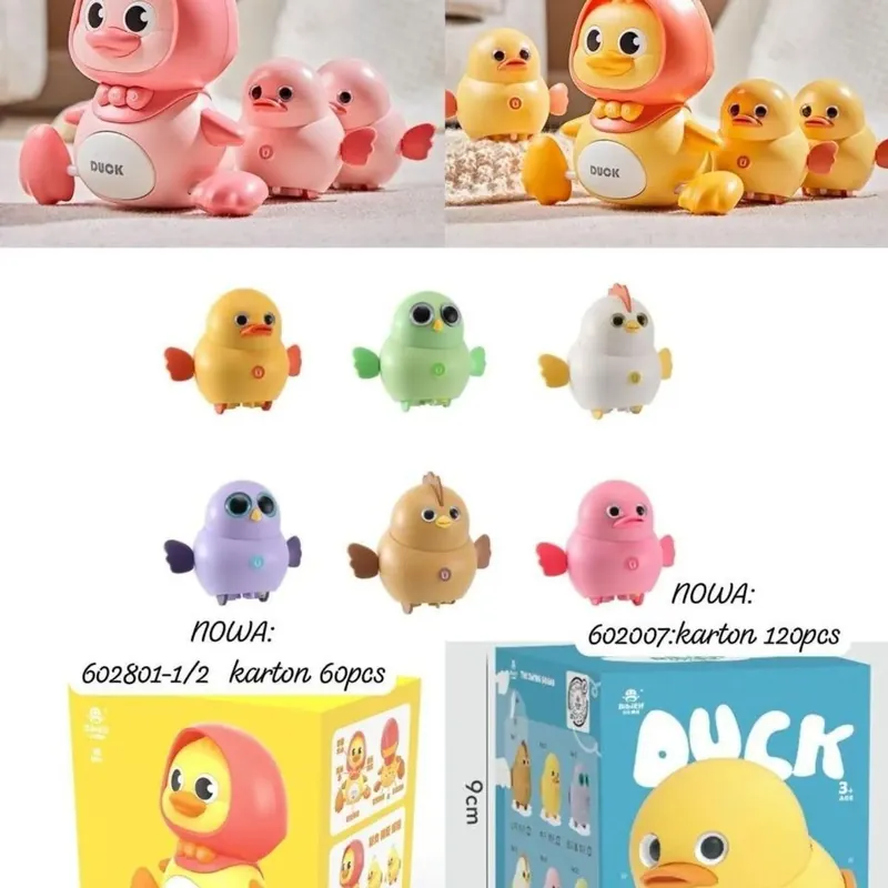 Zabawka Matka Kaczka Nr.602007 Interaktywna na Baterie 9cm Popularny