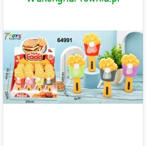 Zamów teraz Mini Wiatrak Ręczny Frytki Fast Food 14,5cm 18szt