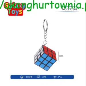 Nowość Brelok do Kluczy Kostka Rubika Logiczna 3cm - 24 szt