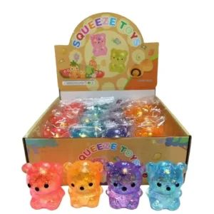 Zabawka Squeeze Toys Gniotek Miś z Brokatem 24 szt. Zamów dziś
