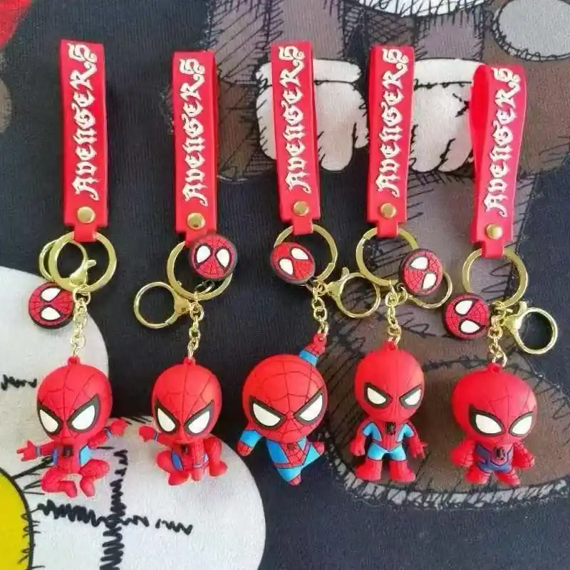 Wyprzedaż Brelok Spider-Man Avengers Silikonowy z Paskiem Czerwonym