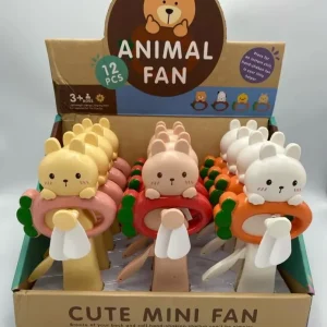 Wyprzedaż Zabawka Cute Mini Fan Ręczny Wentylator Zwierzątka 12 szt.