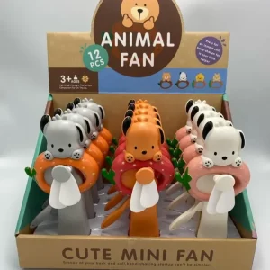 Zabawka Cute Mini Fan - Ręczny Wentylator Zwierzątka Mix, 12 szt. Zamów dziś