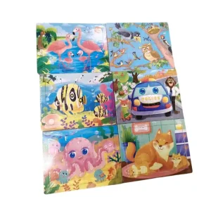 Zabawka Logiczna Puzzle Układanka Mix Wzorów 24 szt. Popularny