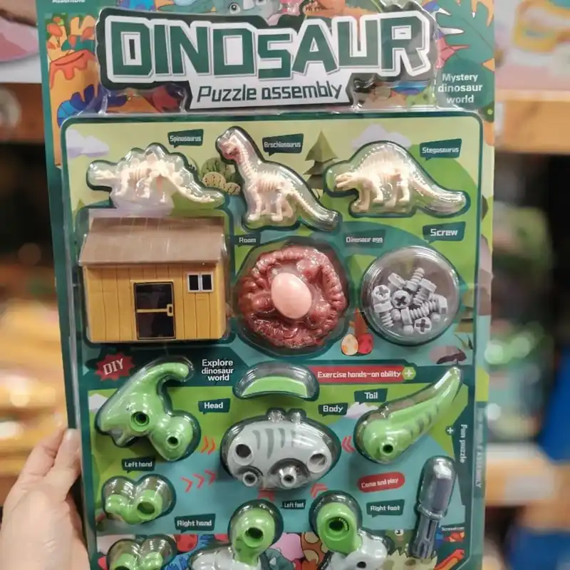 Zabawka Dinosaur Puzzle Assembly DIY – Zestaw do Skręcania 6 szt. Hit cenowy