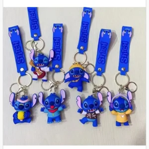 Zamów dziś Brelok do Kluczy Stitch 3D Silikonowy z Paskiem - Mix Wzorów