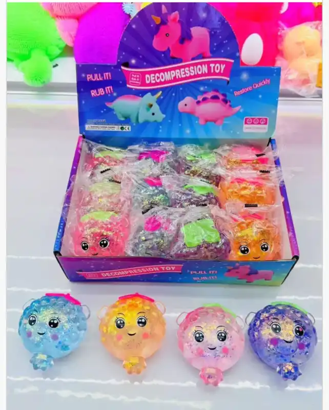 Zabawka Squeeze Toys Gniotek Antystresowy z Brokatem 12 szt PK17253 Oferta czasowa