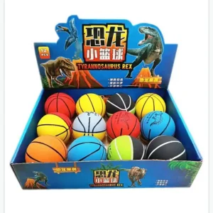 Zabawka Piłka Koszykówka Dinozaury T-Rex 12 szt. Display PK17561 Nowość