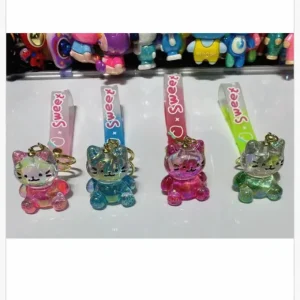 Wyprzedaż Brelok do Kluczy Kotek Holograficzny Sweet Mix 24szt