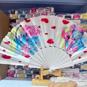 Wybór klientów Wachlarz składany Stitch i Angel motyw Amor - 24 szt. Mix