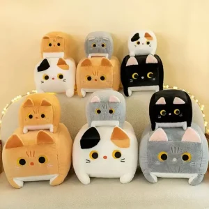 Wyjątkowa oferta Maskotka Pluszowa Kot Kwadratowy 35cm Mix Kolorów