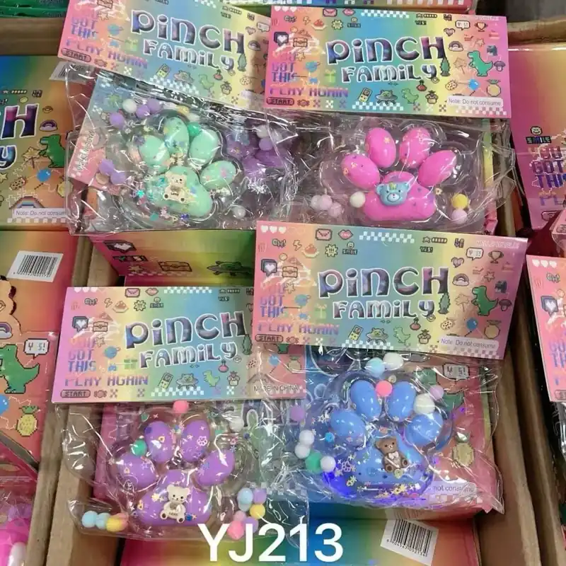 Szybka wysyłka Zabawka Gniotek Pinch Family Duży Łapa z Lampką LED 12szt