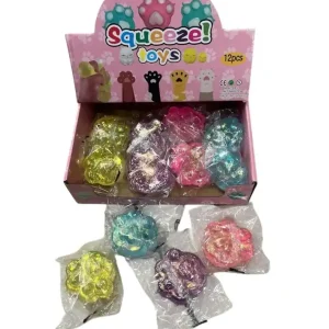 Zabawka Squeeze Toys Łapka Kota z Brokatem, 12 szt. Oferta