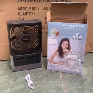 Wentylator Parowy Klimatyzator Przenośny USB 3 Biegi LED A6056 Tani