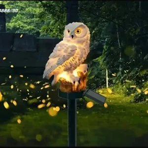 Zamów teraz Lampa Solarna LED Ogrodowa Sowa Biała na Pniu - 6 szt.