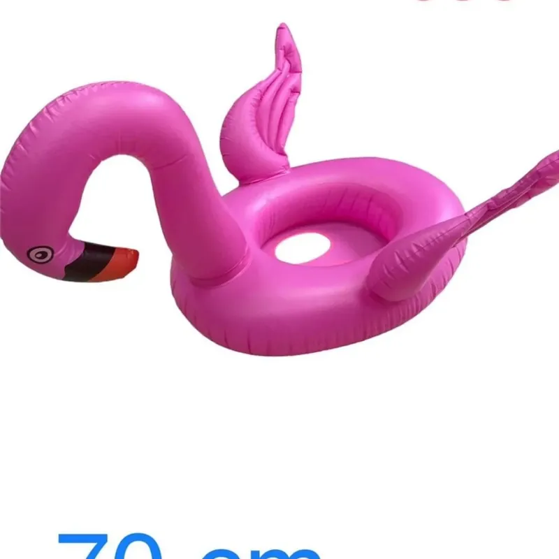 Tani Kamizelka dmuchana 70cm flaming różowy ponton z siedziskiem