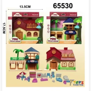 Zabawka Mini Dream House 17,5cm Zestaw z Akcesoriami Mix 65530 Cena promocyjna