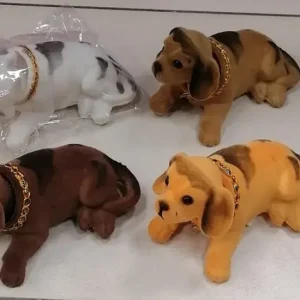 Zniżka Figurka Piesek Zamszowy Mix Kolorów 12 szt.