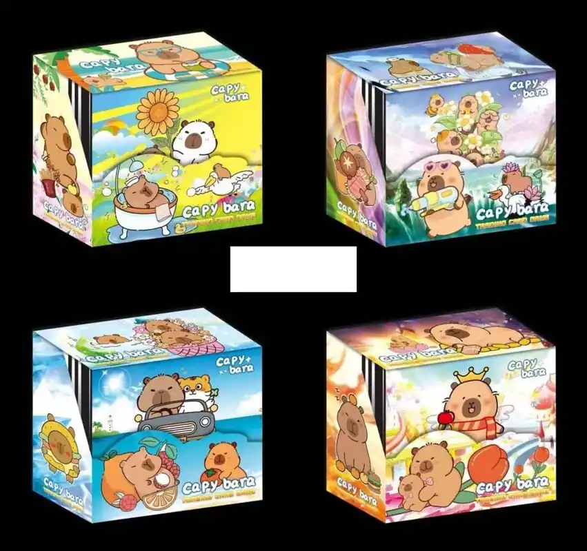 Popularny Zestaw Karty Kapibara Trading Card Game Mix 6 szt.