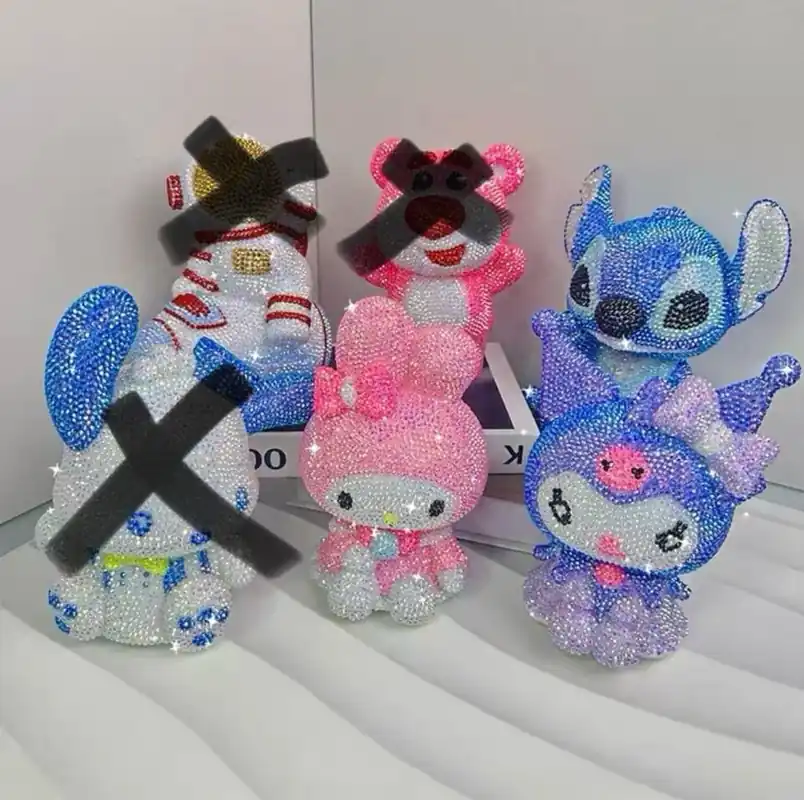Zabawka DIY Diamentowe Figurki z Kryształkami Mix 12szt Ostatnia szansa