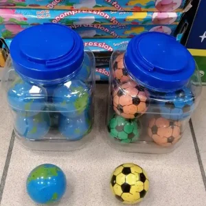 Taniej Piłka Mini Gniotek Antystresowy Mix Wzorów Globus Futbol 10 szt.