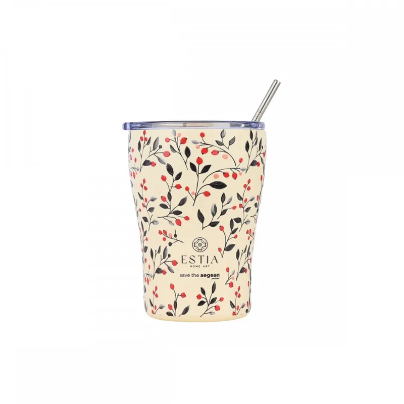 Bezpieczna płatność Kubek termiczny 350 ml Bloom Beige