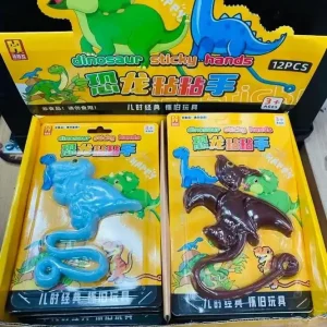 Tylko dziś Zabawki Dinosaur Sticky Hands, 12 szt